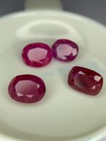 6.570ct Afghan Faceted Ruby Lot – Vivid Red Gems (7.66 x 5.46 x 4.61mm Avg) - Image 5