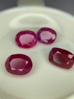 6.570ct Afghan Faceted Ruby Lot – Vivid Red Gems (7.66 x 5.46 x 4.61mm Avg) - Image 7