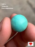 Vibrant 14.85ct Afghan Turquoise Cabochon – Natural Gemstone Elegance