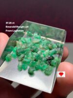 Nature’s Masterpiece: 37.25ct Emerald Rough Lot from Laghman, Afghanistan