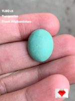 11.80ct Afghan Turquoise Cabochon: Small Yet Striking