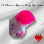 23.90 Carat Natural Afghan Ruby Specimen: Collector's Gem
