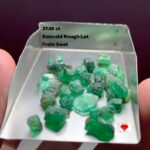 37.45 Carat Natural Emerald Rough Lot from Swat, Pakistan – Untreated Green Beryl Crystals