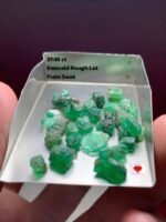 37.45 Carat Natural Emerald Rough Lot from Swat, Pakistan – Untreated Green Beryl Crystals