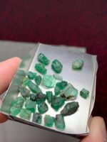 37.45 Carat Natural Emerald Rough Lot from Swat, Pakistan – Untreated Green Beryl Crystals - Image 2