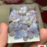Natural 123.70 ct Afghan Hackmanite Rough Lot – Rare Lightweight Crystal Parcel