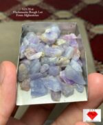 Natural 123.70 ct Afghan Hackmanite Rough Lot – Rare Lightweight Crystal Parcel