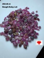 250.45 Carat Afghan Ruby Rough Lot – Natural Untreated Gems (11x9x7mm)