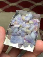 Natural 123.70 ct Afghan Hackmanite Rough Lot – Rare Lightweight Crystal Parcel - Image 8