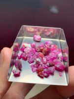 Compact Power: 47.00ct Afghan Ruby Rough Lot with Strong Color Shape Balance - Image 5