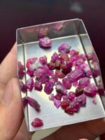 Compact Power: 47.00ct Afghan Ruby Rough Lot with Strong Color Shape Balance - Image 6