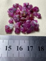 Compact Power: 47.00ct Afghan Ruby Rough Lot with Strong Color Shape Balance - Image 8