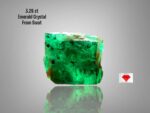 3.26 ct Swat Emerald Crystal — Vibrant Green in a Unique Crystal Form