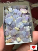 Natural 98.20 ct Afghan Hackmanite Rough Lot – Rare Color-Changing Gemstone Parcel