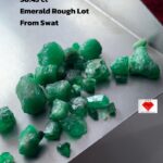 50.45ct Swat Emerald Rough Lot – Deep Green Crystals in 10x8x8 mm Size