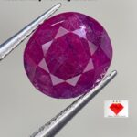 3.05ct Oval Ruby from Afghanistan – Natural Red Gemstone (8x7x5mm)