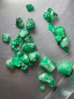 50.45ct Swat Emerald Rough Lot – Deep Green Crystals in 10x8x8 mm Size - Image 2