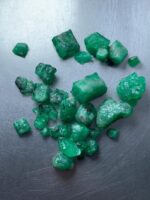 50.45ct Swat Emerald Rough Lot – Deep Green Crystals in 10x8x8 mm Size - Image 4