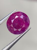 3.05ct Oval Ruby from Afghanistan – Natural Red Gemstone (8x7x5mm) - Image 7