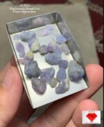 47.55 ct Afghan Hackmanite Rough Lot – Rare UV Reactive Natural Gemstone