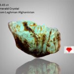 43.45 Carat Natural Emerald Crystal from Laghman, Afghanistan – Untreated Green Beryl Specimen