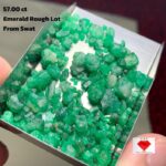 57.00ct Swat Emerald Rough Lot – Untreated Natural Beauty from Pakistan