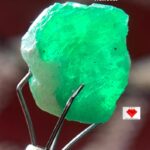 6.64ct Swat Emerald Crystal: Natural Hexagonal Gemstone