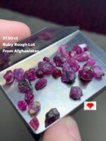 Ruby in the Rough: A 37.50ct Afghan Ruby Lot with Impressive Crystal Size