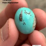 Exquisite 20.75 ct Afghan Turquoise Cabochon – 21.17 × 16.85 × 9.60 mm