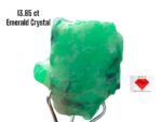 13.85ct Swat Emerald Crystal: Natural Green Beauty in Raw Form