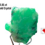 13.85ct Swat Emerald Crystal: Natural Green Beauty in Raw Form