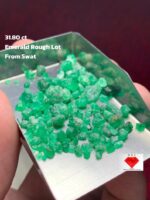 Rough Lot Spotlight: 31.80 ct Swat Emerald Crystal Parcel