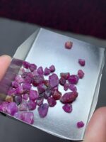 32.65ct Afghan Ruby Rough Lot – Premium Natural Crystals (Avg. Size: 10.38×6.23×5.47 mm) - Image 2