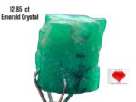 12.85ct Swat Emerald Crystal: Rich Green Natural Beryl