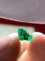 2.11ct Swat Emerald Crystal – Natural Untreated Green Gemstone (6.55 x 8.03 x 6.42 mm) - Image 4