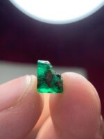 2.11ct Swat Emerald Crystal – Natural Untreated Green Gemstone (6.55 x 8.03 x 6.42 mm) - Image 9
