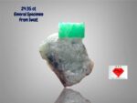 Unveiling the Beauty of a 24.35ct Emerald Specimen: 24.68 x 18.69 x 9.45mm