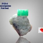 Unveiling the Beauty of a 24.35ct Emerald Specimen: 24.68 x 18.69 x 9.45mm