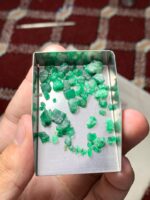 A 27.35 ct Rough Emerald Lot from Swat: 10.25 × 8.57 × 6.35 mm - Image 4