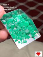 53.60 ct Swat Emerald Rough Lot – Compact Form, Natural Depth