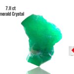 7.11ct Swat Emerald Crystal: Natural Green Beryl in Raw Form