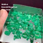Swat Emerald Rough Lot: Natural Untreated Green Crystals (39.80ct)