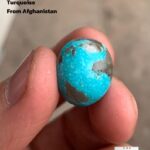19 ct Afghan Turquoise Cabochon: Bold Yet Graceful in Form