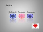 Rare 0.420 ct Hackmanite with Strong Tenebrescent Color Change and Fluorescent from Badakhshan, Afghanistan