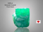 6.90 ct Swat Emerald Crystal – A 10.56 × 9.67 × 8.37 mm Natural Gem from Pakistan