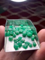 45.65 ct Emerald Rough Lot Swat – Compact Natural Crystals with Deep Green - Image 13