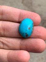 Exquisite Afghan Turquoise: A 25.82 ct Cabochon Gem - Image 6