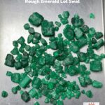 101.90ct Swat Emerald Rough Lot (11x9x7mm): Untouched Natural Green Gems from Pakistan