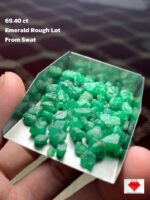 A Substantial 69.40 ct Emerald Rough Lot from Swat Valley