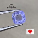 Rare 0.32 ct Hackmanite with Strong Tenebrescent Color Change and Fluorescent from Badakhshan, Afghanistan